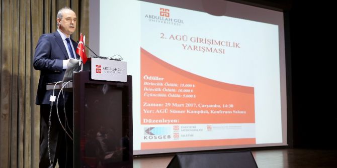 Agü’de 2. Girişimcilik Yarışması Düzenlendi