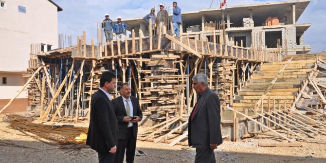 Fatih Mahallesi Cami Ve Taziye Evi İnşaatında İnceleme Yapıldı