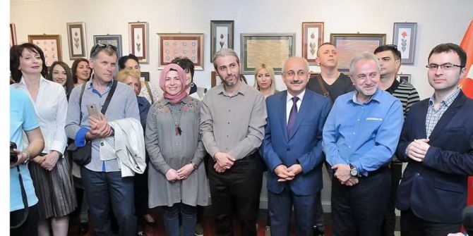 Karadağ’da Ebru Sergisi