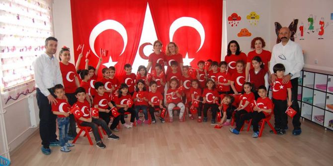 Aşağı Bağlar Anaokullu Tarafından 18 Mart Çanakkale Şehitleri Anma Etkinliği Düzenledi