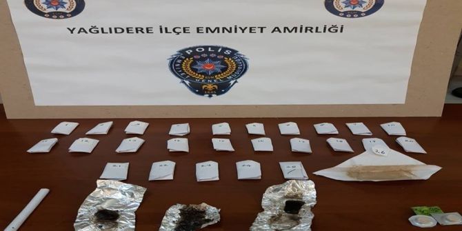 Giresun’da Uyuşturucu Operasyonu