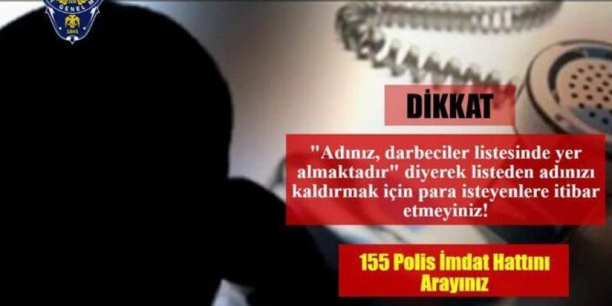 Emniyet Dolandırıcılara Karşı Uyardı