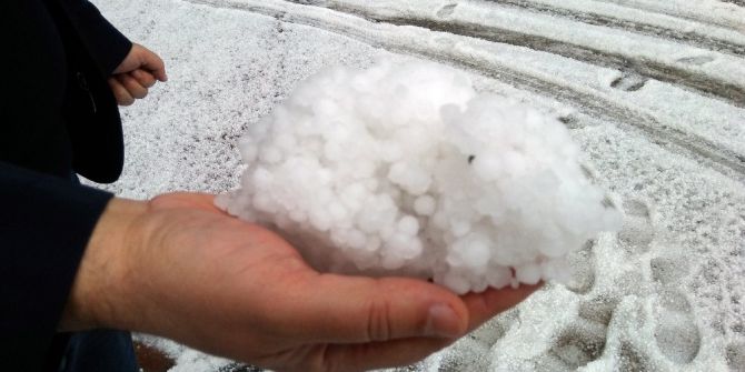 Gaziantep’te Yağmur Ve Dolu Etkili Oldu