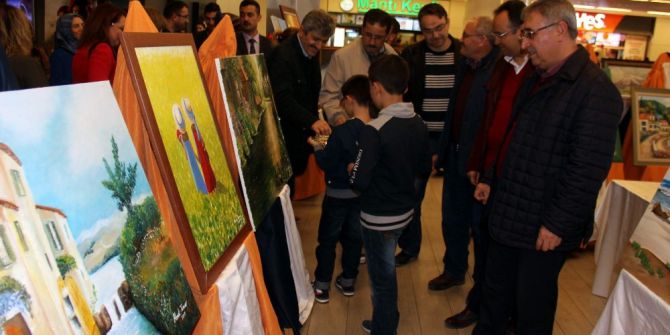 Tekden Ressamlar Kulübü’nün Hazırladığı Resim Sergisi Açıldı