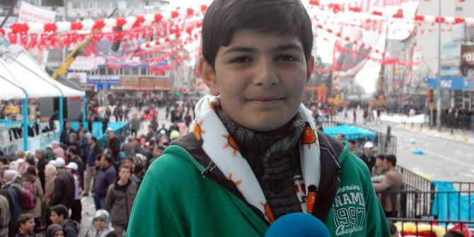 Başbakanın Mitinginde Konuşan Ömer Faruk’un Tek İsteği Cumhurbaşkanı Erdoğan’ı Görmek