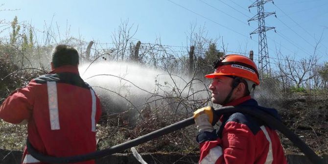 Arazi Yangını Büyümeden Kontrol Altına Alındı