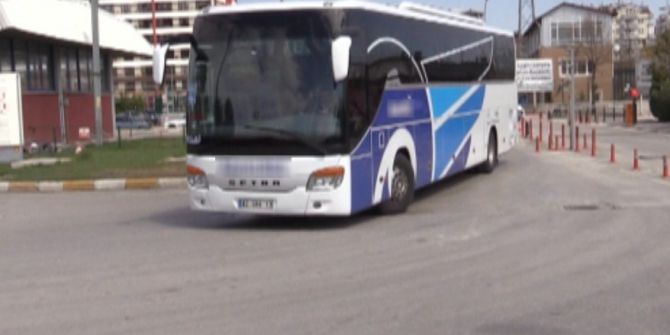 Konya’da Sivil Polisten Yolcu Otobüsüne Trafik Denetimi