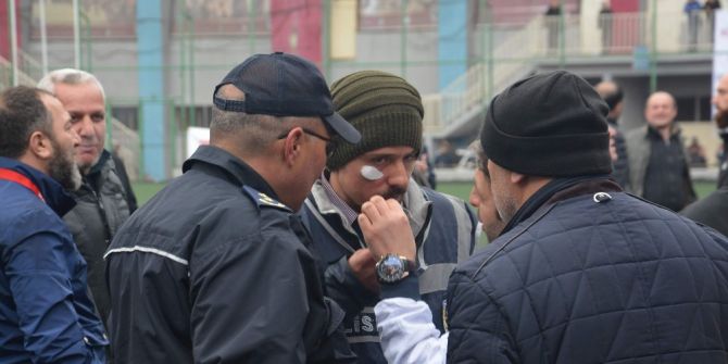Amatör Maçta Bir Yanda Olay Bir Yanda Kolbastı