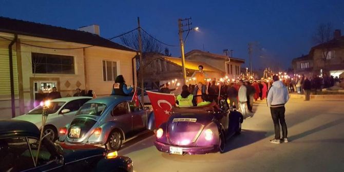 İnönü İlçesinde Fener Alayı