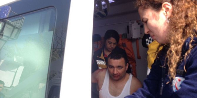 Takla Atan Otomobilin Sürücüsü Yaralandı