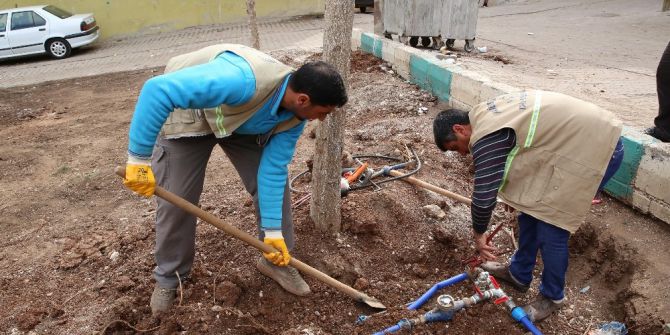 Haliliye’deki Parklarda Mevsimsel Çalışmalar Devam Ediyor