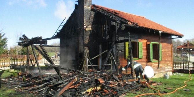 Gönüllü İtfaiyecilerden Yangına Hızlı Müdahale