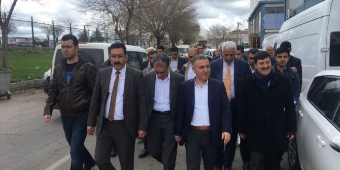 Ak Parti Heyeti Toptancılar Sitesi Esnafıyla Buluştu