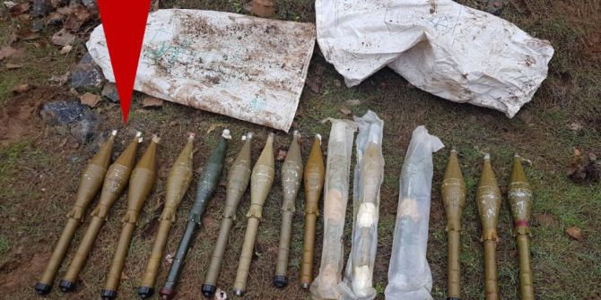 Şırnak’ta 15 Adet Anti Tank Mühimmatı Bulundu