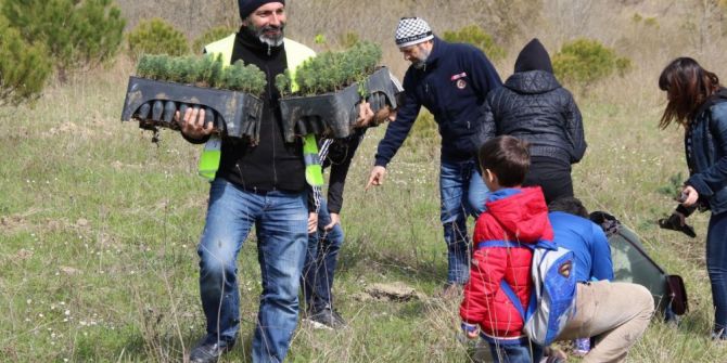 Çekud Ve Atikder Öncülüğünde 10 Bin Fidan Dikildi