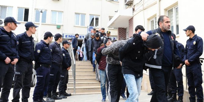 Bursa’daki Dev Uyuşturucu Operasyonu Helikopter Kamerasında