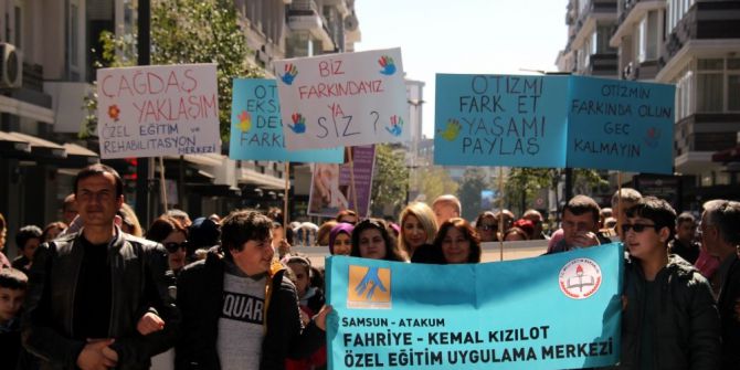 Samsun’da Otizm Farkındalık Yürüyüşü