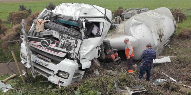 Silivri’de Tanker Kazası: 1 Yaralı