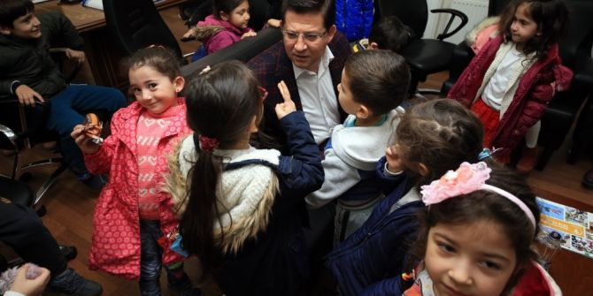 Miniklerden Başkan Subaşıoğlu’na Ziyaret