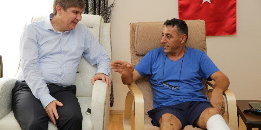 Başkan Türel’den Kahraman Gaziye Geçmiş Olsun Ziyareti