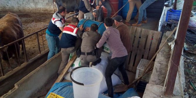 830 Litre Sahte İçki Ele Geçirildi