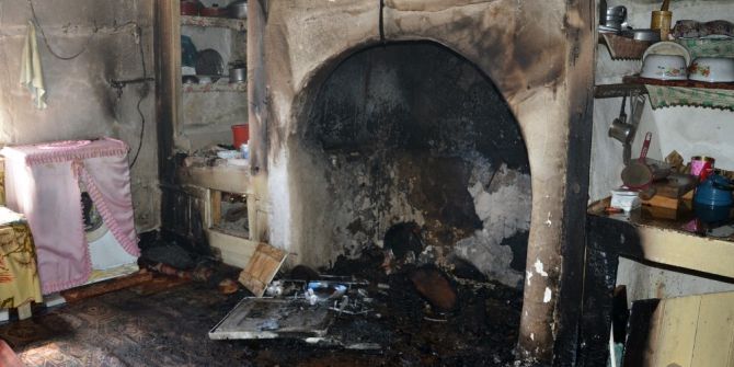 Niksar’da Ahşap Evde Yangın