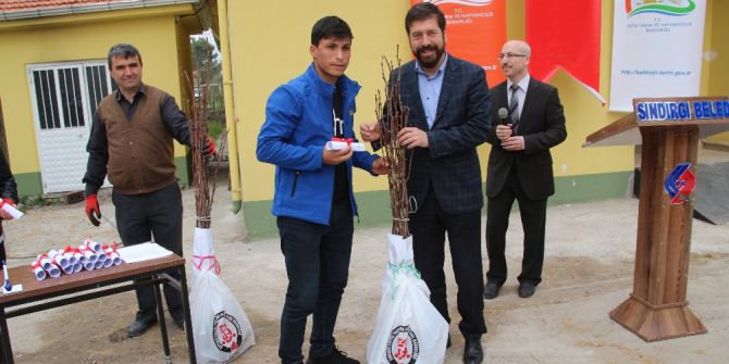 Sındırgı’da Hünnap Fidanı Dağıtıldı
