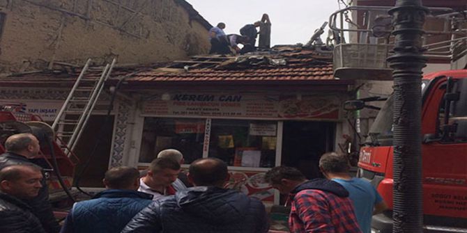 Söğüt’te Baca Yangını Korkuttu