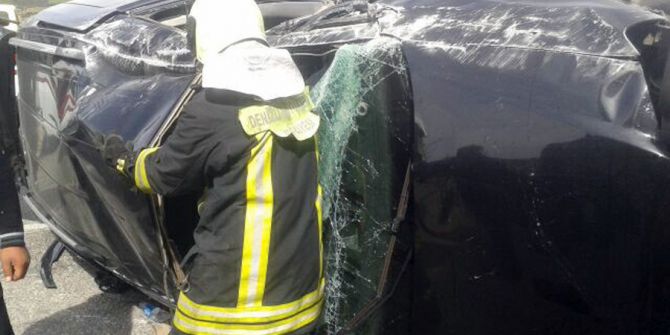 Otomobil Takla Attı: 1 Ölü, 3 Yaralı