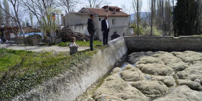 Mezarlık Sulama Havuzunda Genel Temizlik