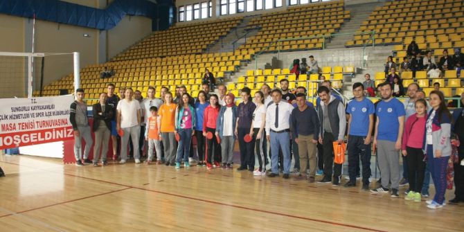 Sungurlu’da Masa Tenisi Turnuvası