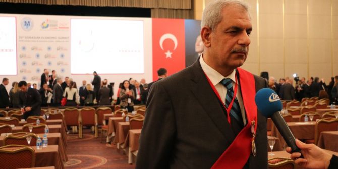 20. Avrasya Ekonomi Zirvesi’nde Konuşan Türk Barter Yönetim Kurulu Başkanı Sırrı Şimşek: