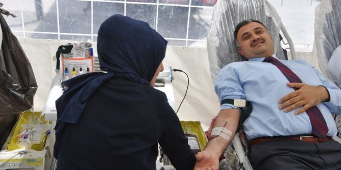 Başkan Cabbar’dan Kan Bağışı