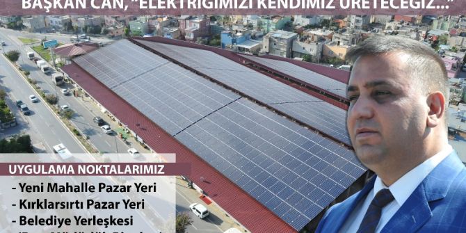 Başkan Can: “Ges İhalesi Yapıldı. Elektriğimizi Kendimiz Üreteceğiz”