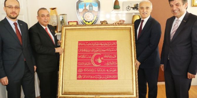 Konesob’tan Müsiad Genel Başkanı Olpak’a Ahilik Sancağı