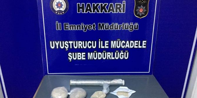 Hakkari’de Uyuşturucu Operasyonu