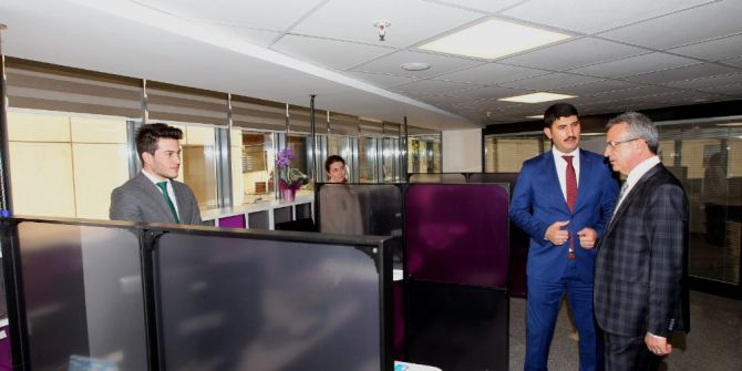 Başkan Köşker, Sosyal Yardım İşleri Müdürlüğü’nü Ziyaret Etti