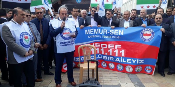 Memur-sen İl Temsilcisi Aydın Kalkan: "Dünya Soykırımcı Katil Ve Zalimlere Ne Zaman Dur Diyecek"