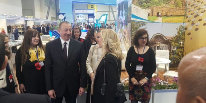 İlham Aliyev Alanya Standında