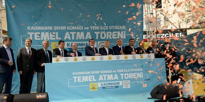 Kadınhanı’nda Şehir Konağı Ve Yeni Otogarın Temeli Atıldı