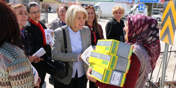 Chp Kadın Kolları Hekimhan’da ’Hayır’ Çalışması Yaptı