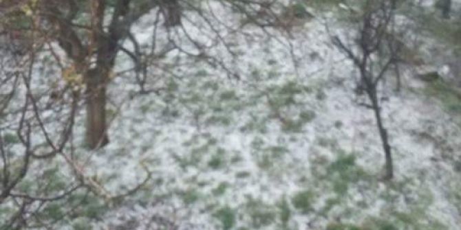 Bursa’ya Dolu Yağdı