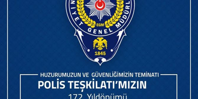 Başkan Yağcı’nın Polis Teşkilatının 172. Kuruluş Yıl Dönümü Ve Polis Haftası Mesajı