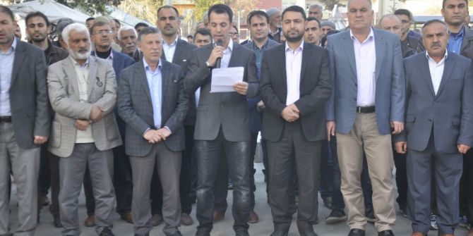 Kahta’da İdlip Saldırılarına Tepki