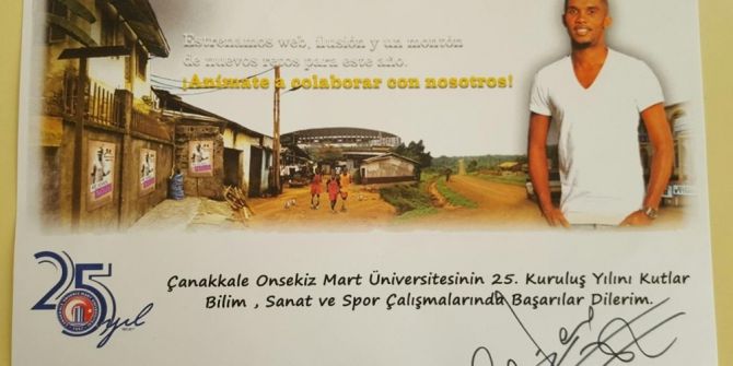 Yıldız Futbolcudan Çomü’ye Kutlama