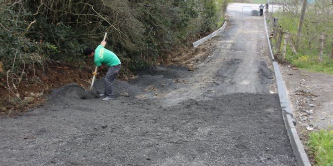 Parke Döşeme Çalışmaları Sürüyor