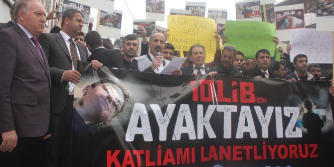 Ağrı Memur-sen’e Bağlı Sendikalar Cuma Namazı Sonrası Suriye’nin İdlip Kentinde Yaşanan Saldırıları Kınadı