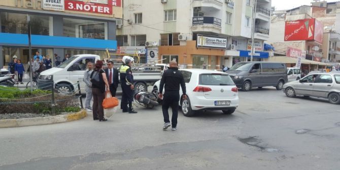 Kuşadası’nda Trafik Kazası; 1 Yaralı