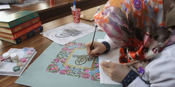 Rize’de Öğrenciler Ve Öğretmenler Tezhip Kursunda Buluşuyor