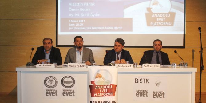 Anadolu Evet Platformu Bismil’de Panel Düzenledi